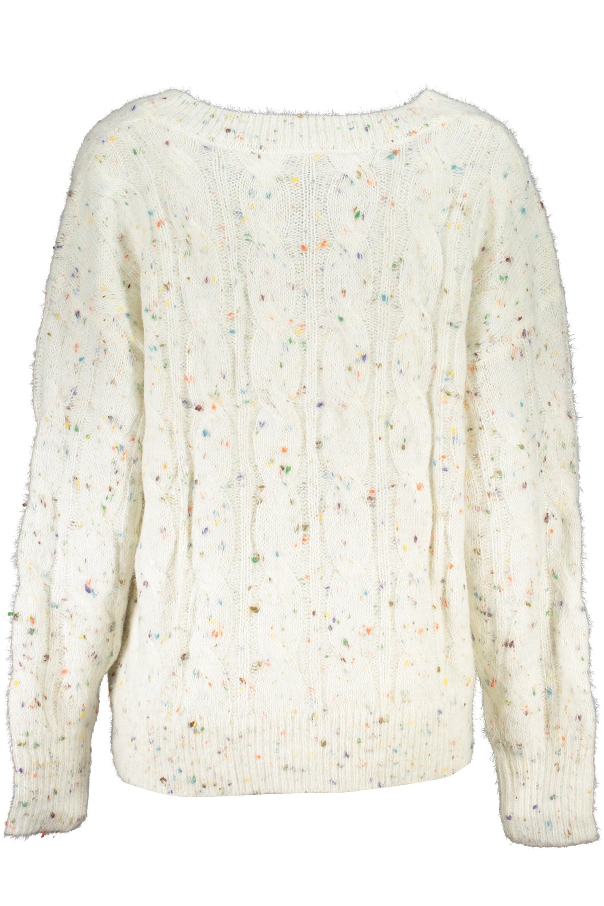 DESIGUAL WHITE WOMEN'S SWEATER