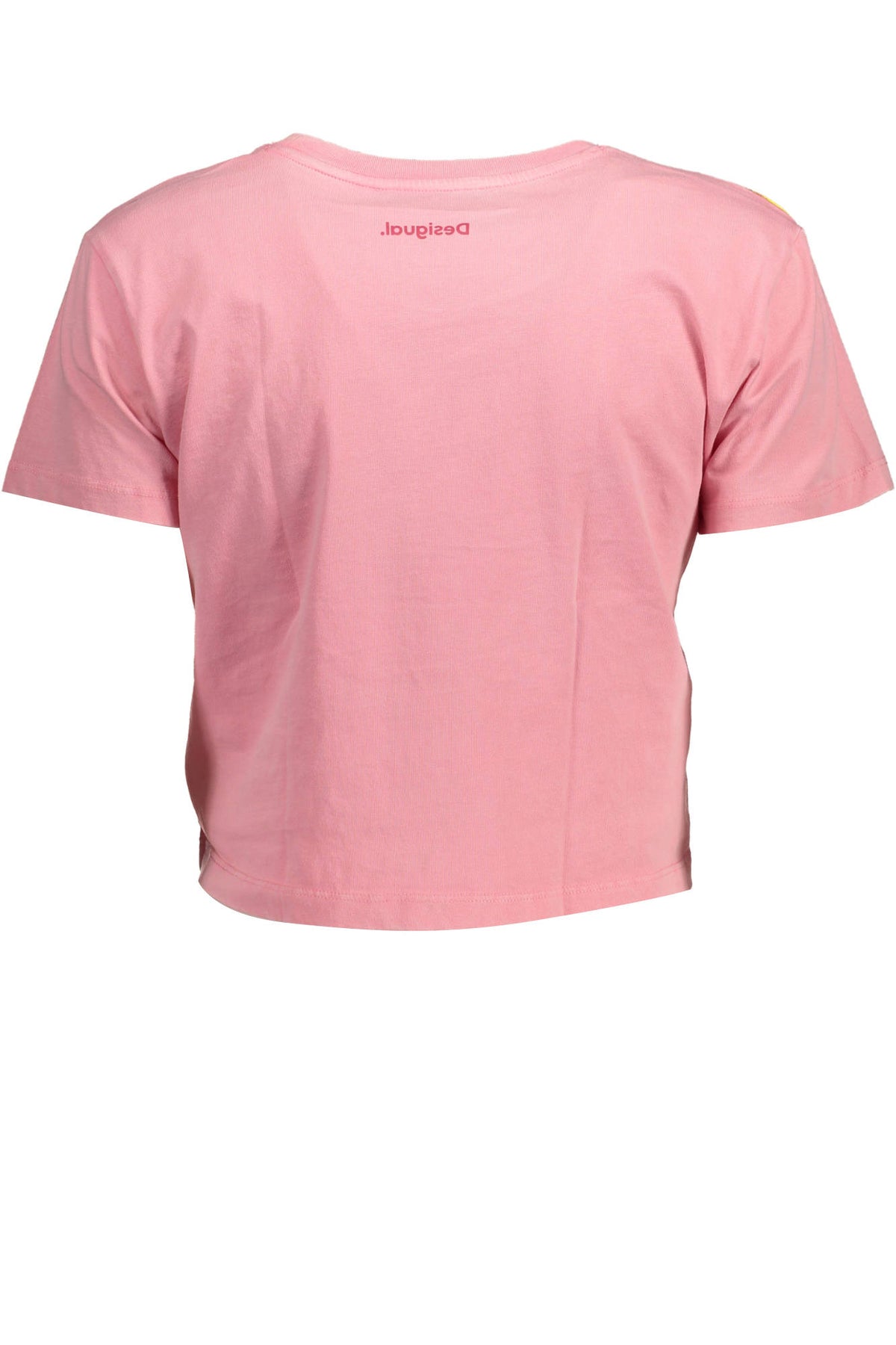 DESIGUAL WOMEN'S SHORT SLEEVE T-SHIRT PINK