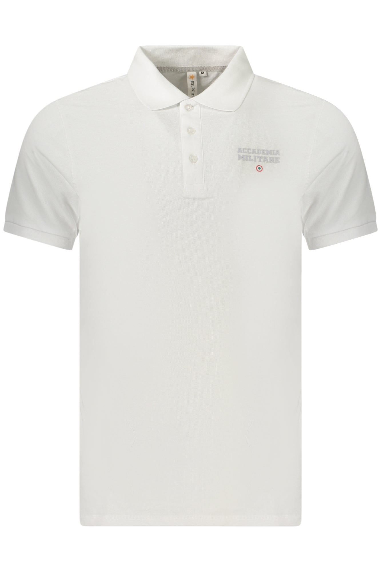 MILITARY ACADEMY MEN'S SHORT-SLEEVED POLO SHIRT, WHITE