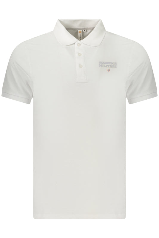 MILITARY ACADEMY MEN'S SHORT-SLEEVED POLO SHIRT, WHITE