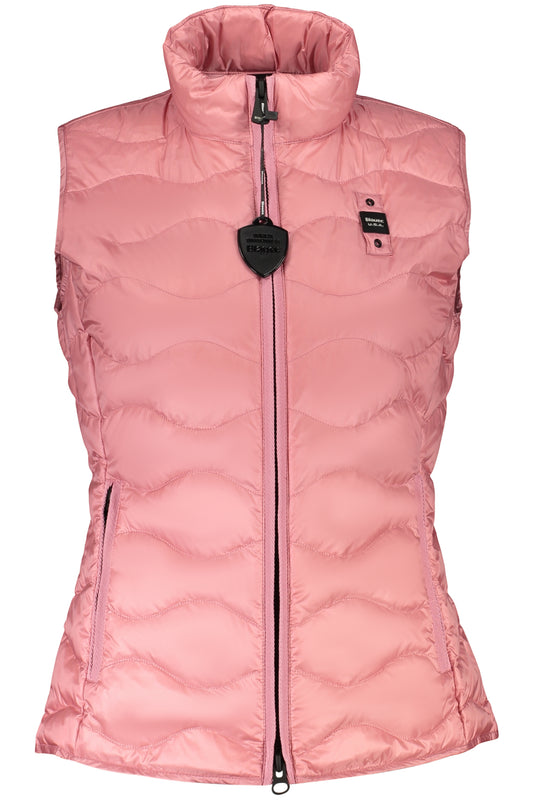 BLAUER APPAREL WOMEN'S PINK SLEEVELESS JACKET