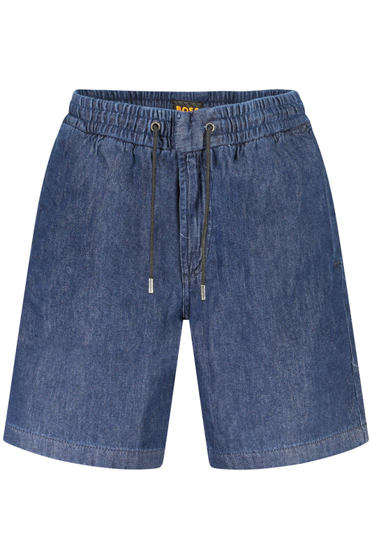 BOSS JEANS MEN'S BLUE BERMUDA SHORTS