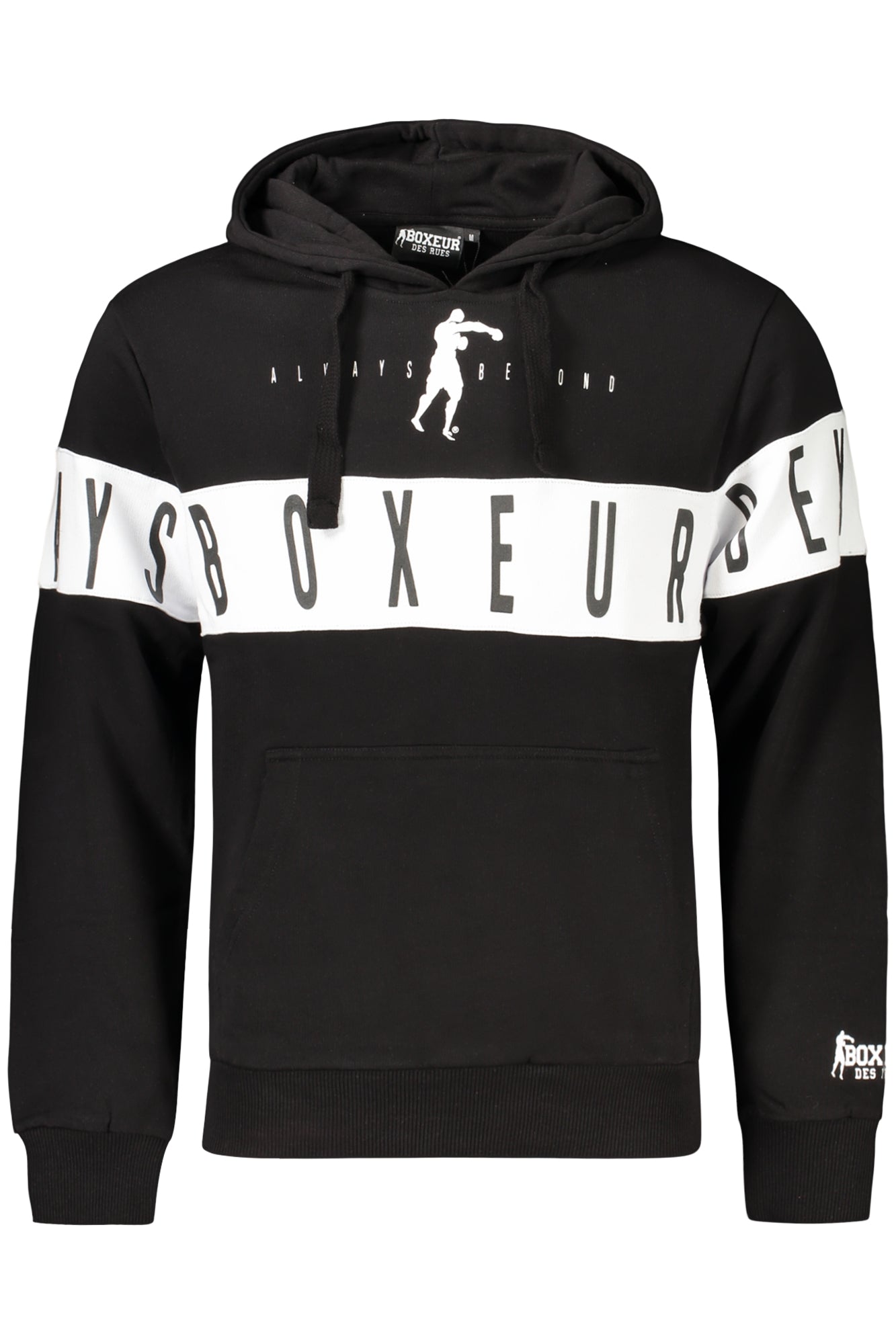 BOXEUR DES RUES BLACK MEN'S ZIPLESS SWEATSHIRT