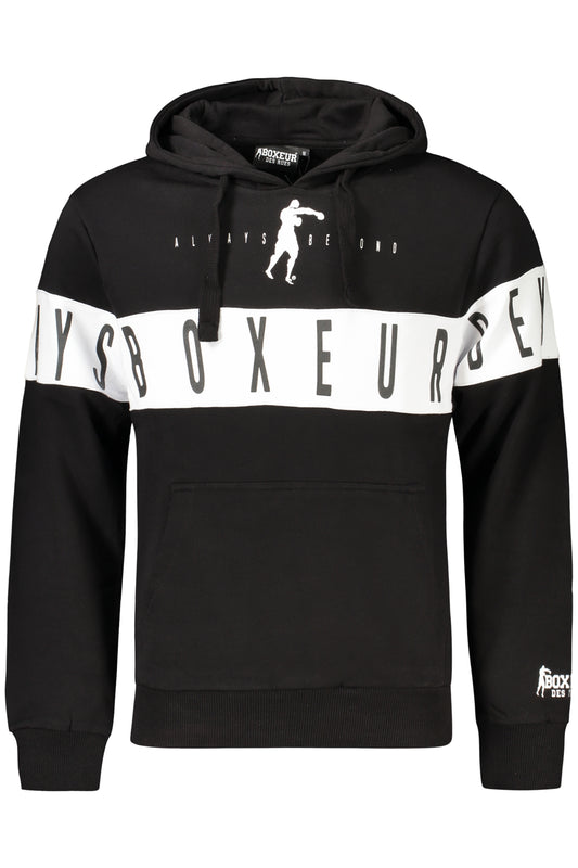 BOXEUR DES RUES BLACK MEN'S ZIPLESS SWEATSHIRT