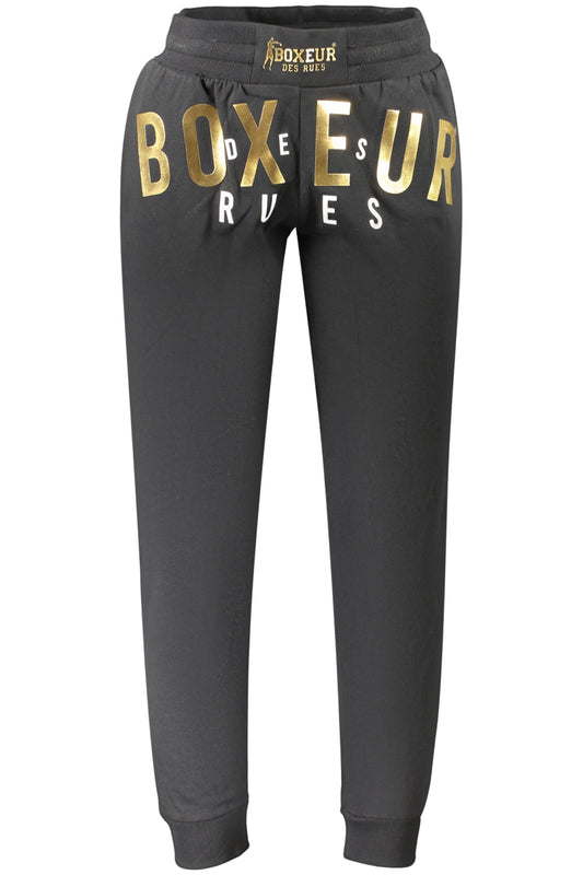 BOXEUR DES RUES BLACK MEN'S LONG SUIT PANTS