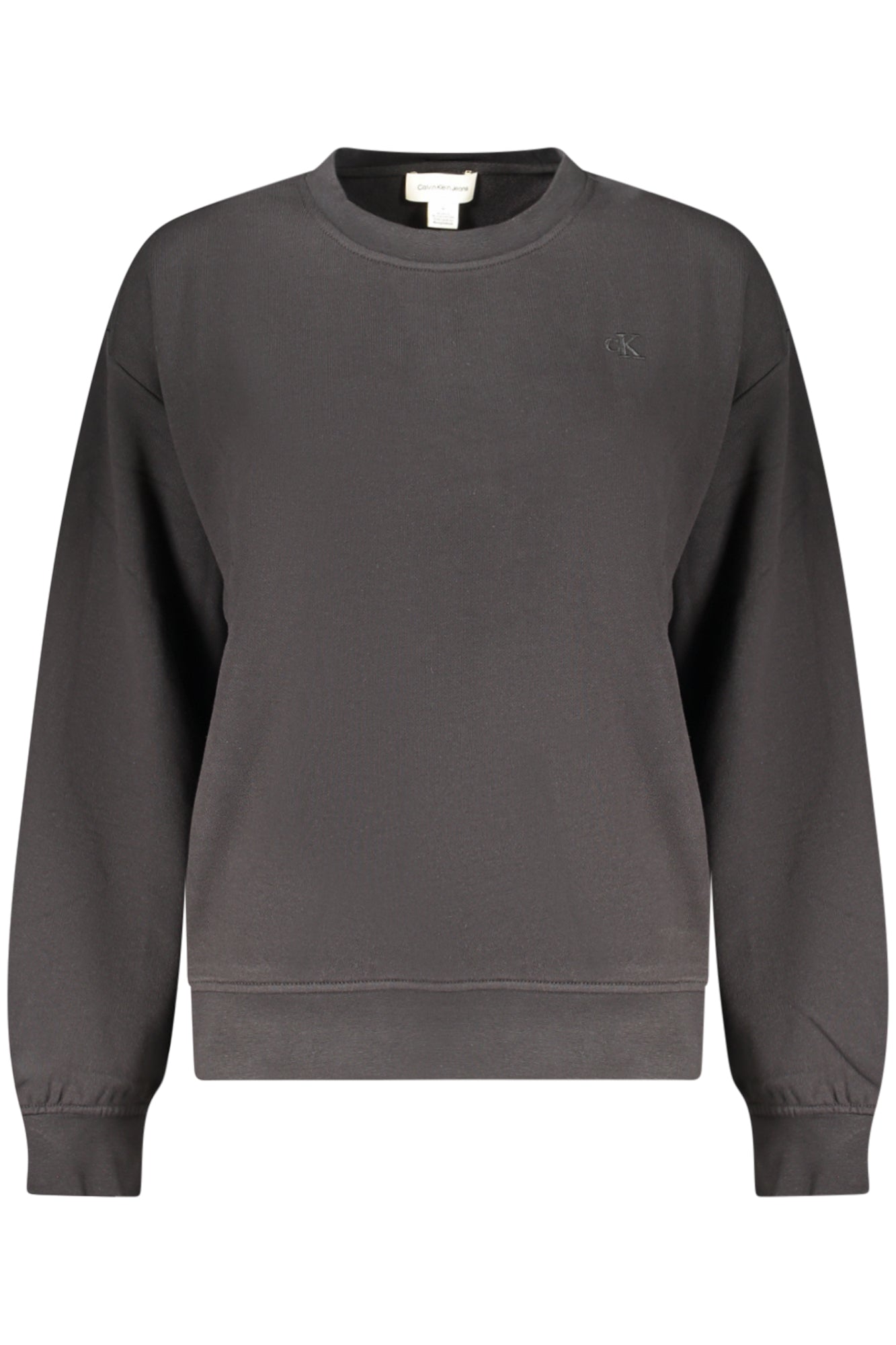 CALVIN KLEIN WOMEN'S BLACK ZIP-UP SWEATSHIRT