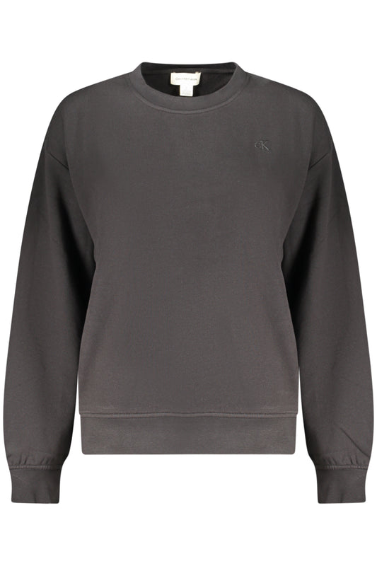 CALVIN KLEIN WOMEN'S BLACK ZIP-UP SWEATSHIRT