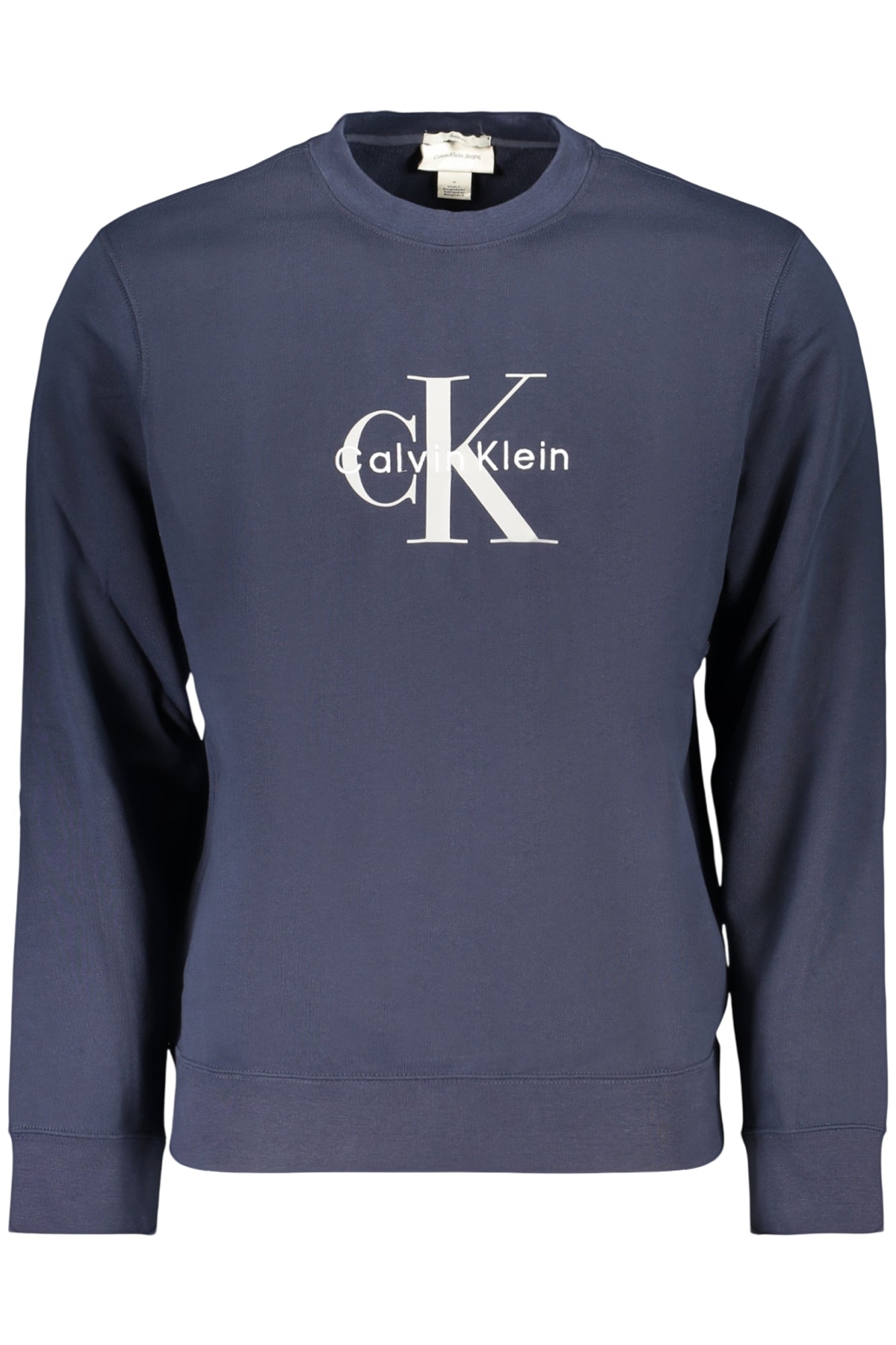 CALVIN KLEIN MEN'S BLUE ZIP-UP SWEATSHIRT