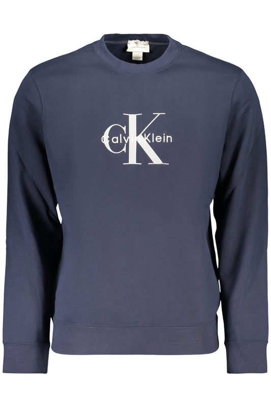 CALVIN KLEIN MEN'S BLUE ZIP-UP SWEATSHIRT