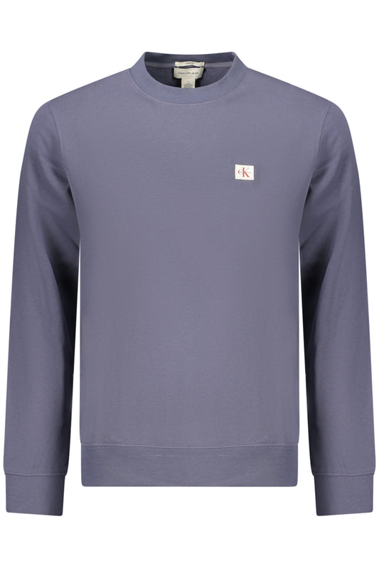 CALVIN KLEIN MEN'S BLUE ZIP-UP SWEATSHIRT