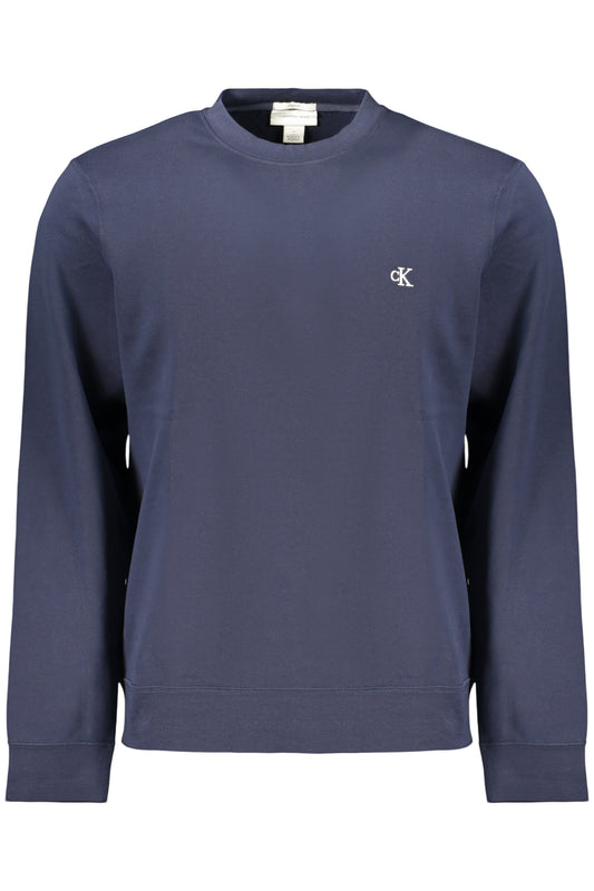 CALVIN KLEIN MEN'S BLUE ZIP-UP SWEATSHIRT