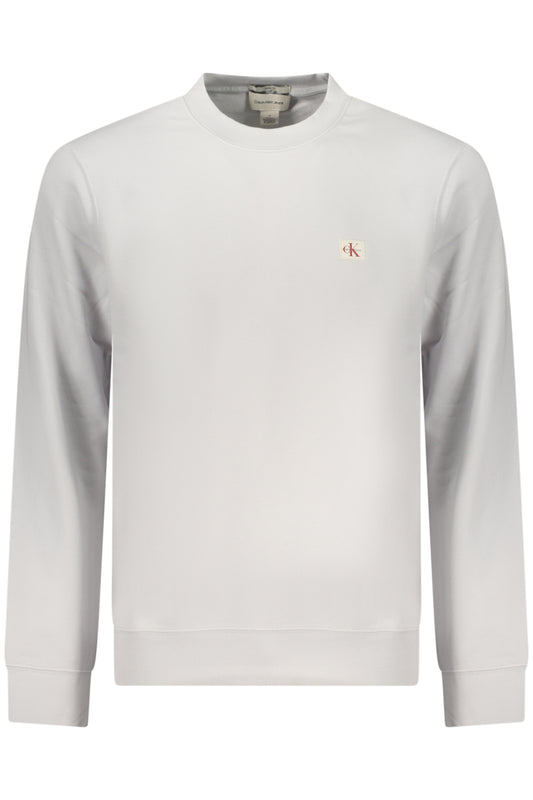 CALVIN KLEIN MEN'S GRAY ZIP-UP SWEATSHIRT