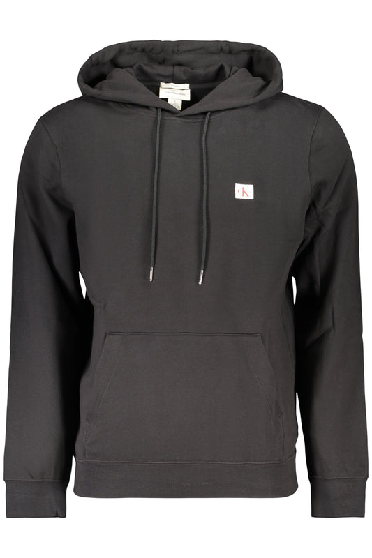 CALVIN KLEIN MEN'S BLACK ZIP-UP SWEATSHIRT