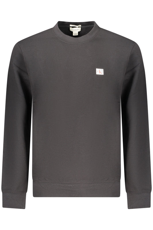 CALVIN KLEIN MEN'S BLACK ZIP-UP SWEATSHIRT