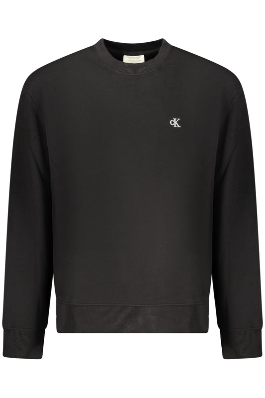 CALVIN KLEIN MEN'S BLACK ZIP-UP SWEATSHIRT