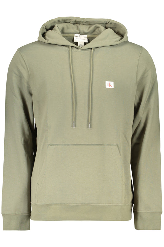 CALVIN KLEIN MEN'S ZIP-UP SWEATSHIRT, GREEN
