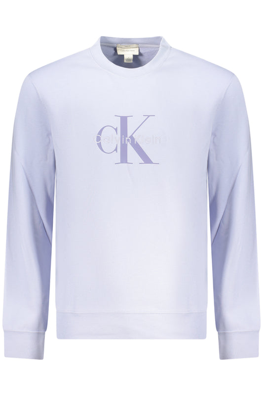 CALVIN KLEIN MEN'S PURPLE ZIP-UP SWEATSHIRT