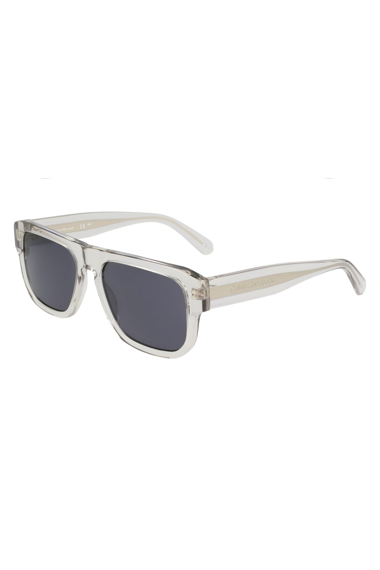 CALVIN KLEIN MEN'S TRANSPARENT SUNGLASSES