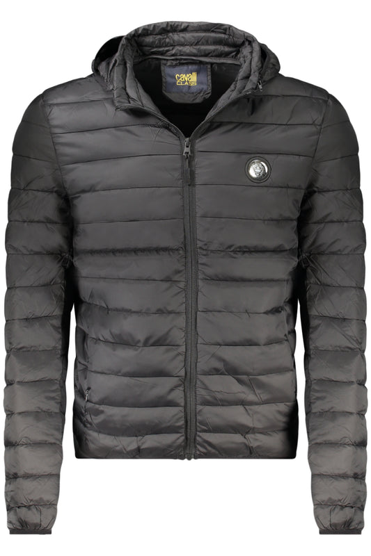 CAVALLI CLASS MEN'S BLACK JACKET