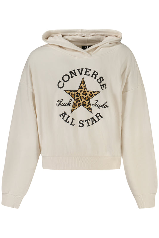 Converse Girls' Zip-Up Hoodie, White
