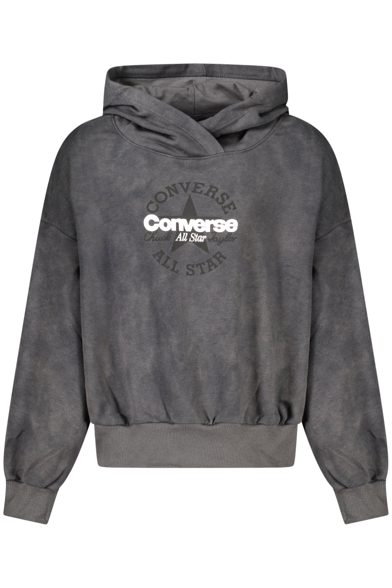 Converse Girls' Zip-Up Hoodie, Black