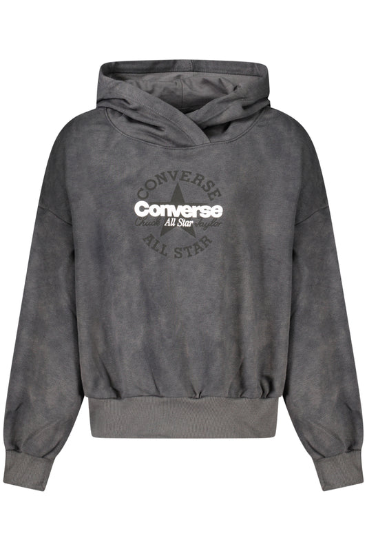Converse Girls' Zip-Up Hoodie, Black