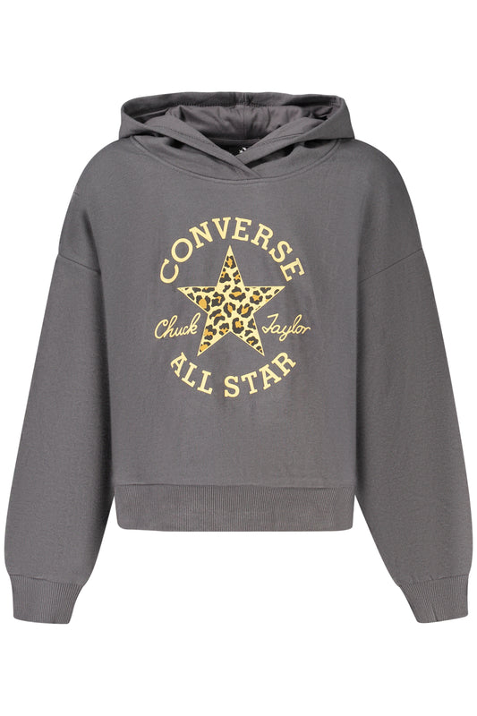 Converse Girls' Zip-Up Hoodie, Black