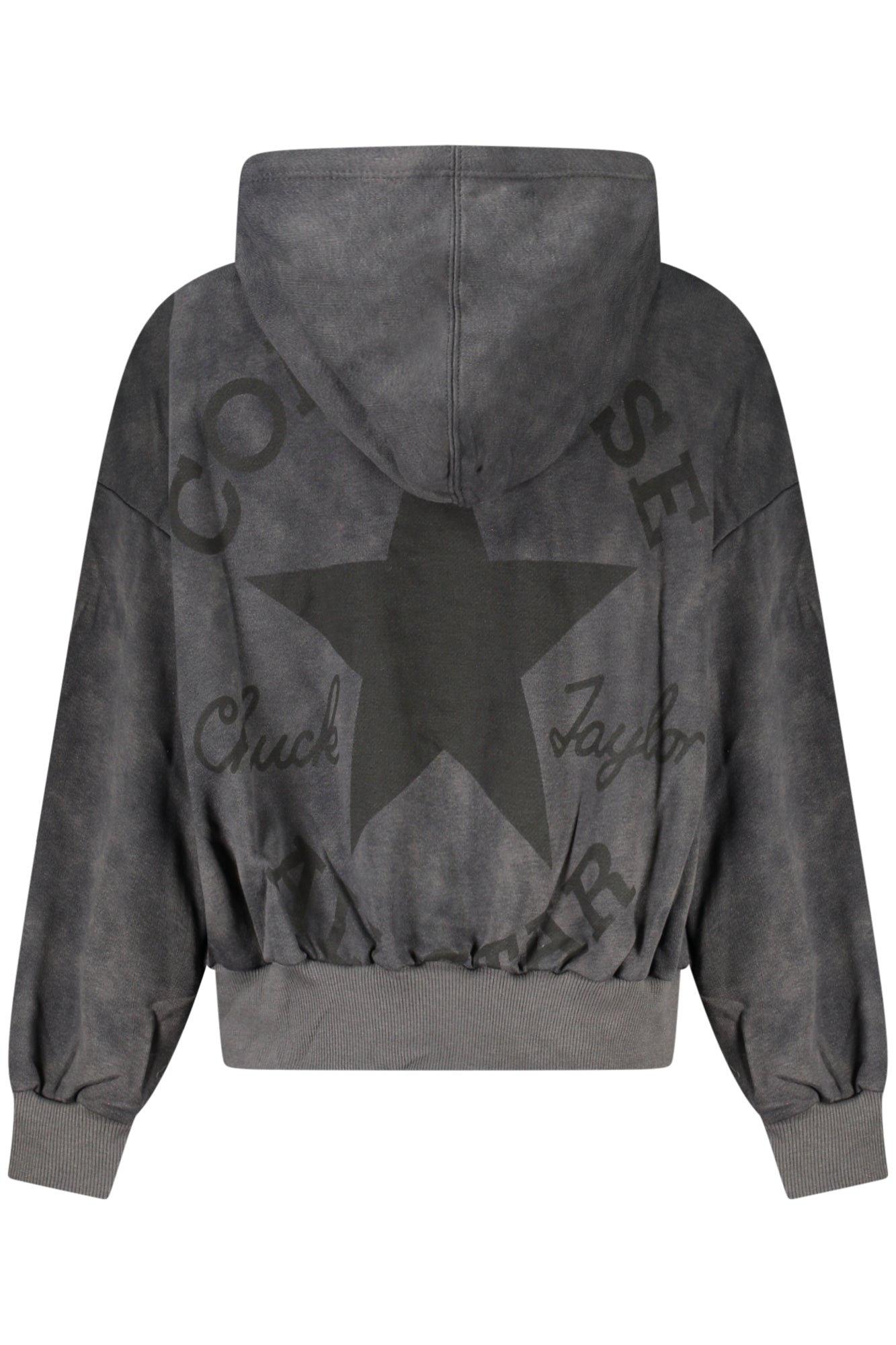 Converse Girls' Zip-Up Hoodie, Black