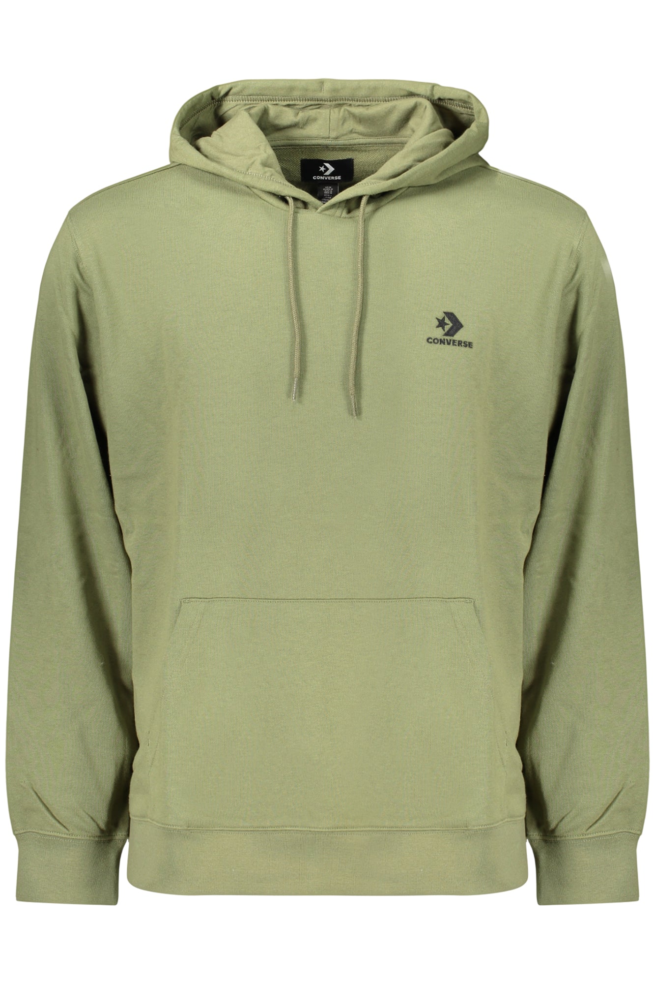 CONVERSE MEN'S ZIP-UP SWEATSHIRT GREEN