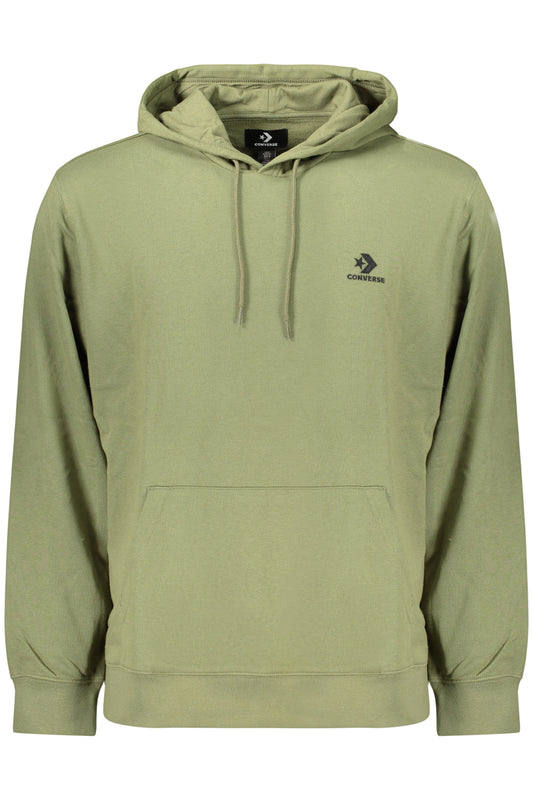 CONVERSE MEN'S ZIP-UP SWEATSHIRT GREEN