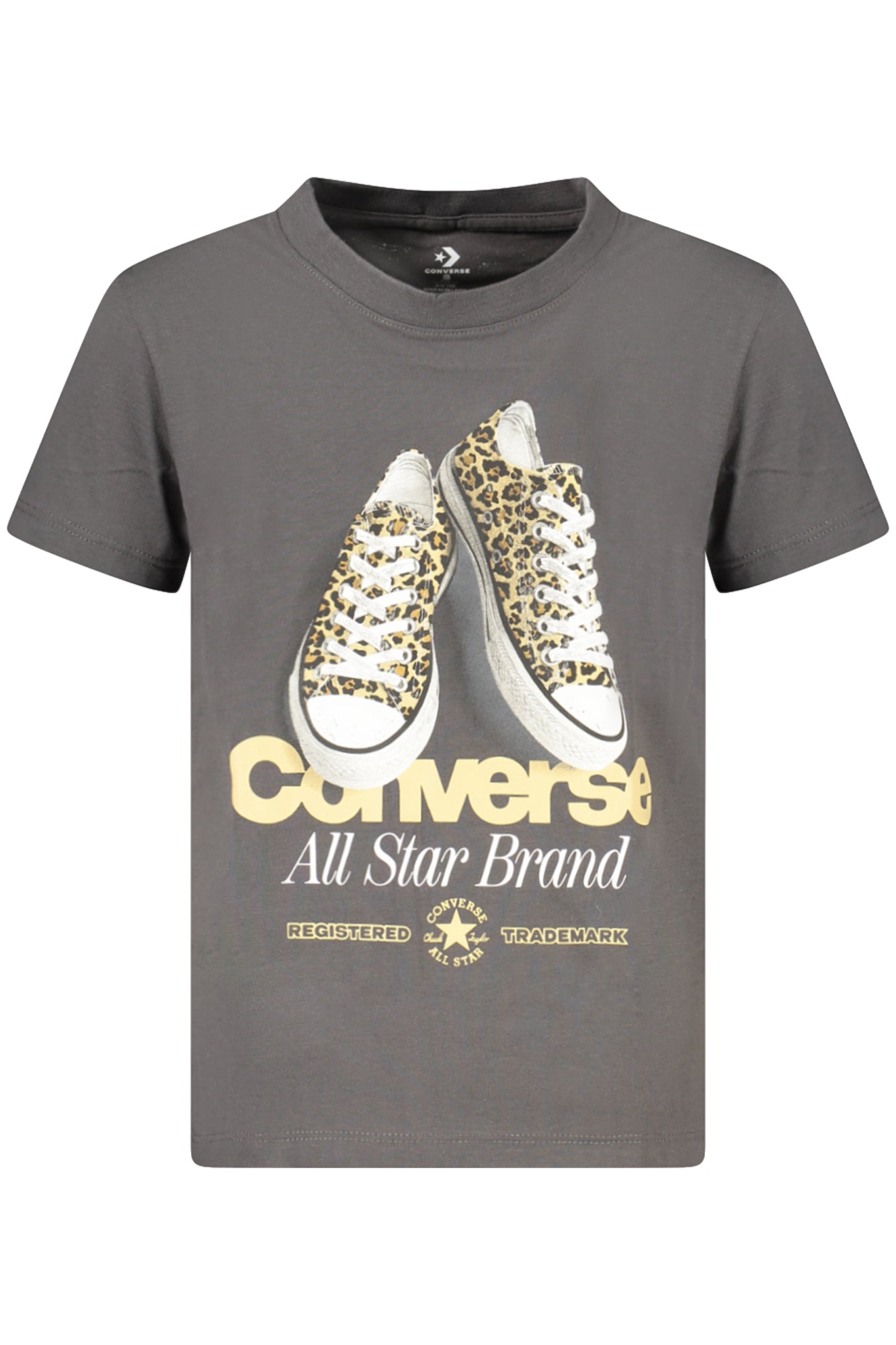 Converse Girls' Short-Sleeved T-Shirt, Grey