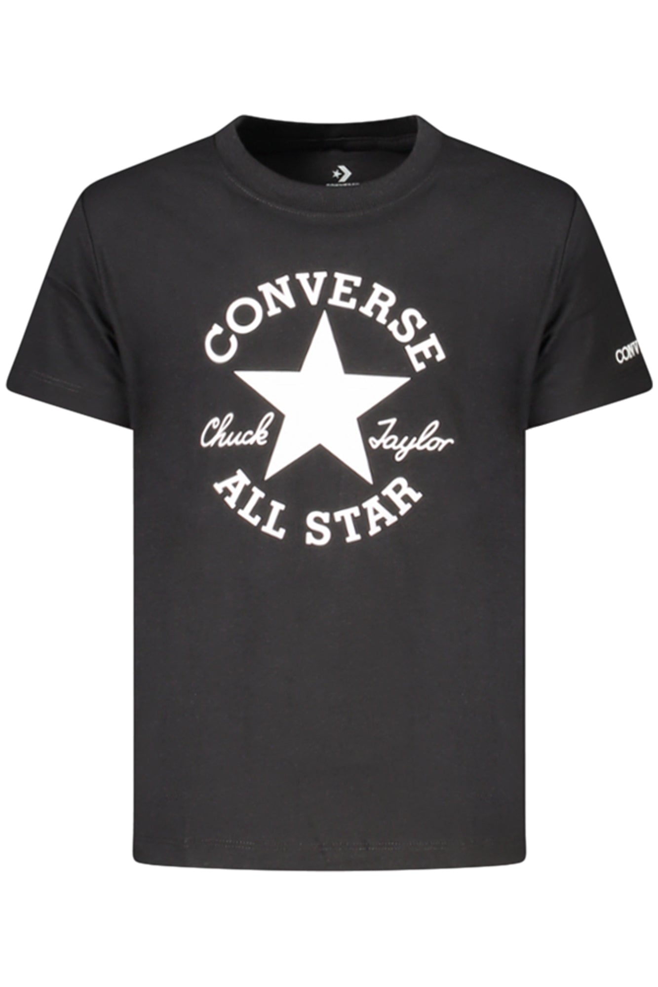 Converse Girls' Short-Sleeved T-Shirt, Black