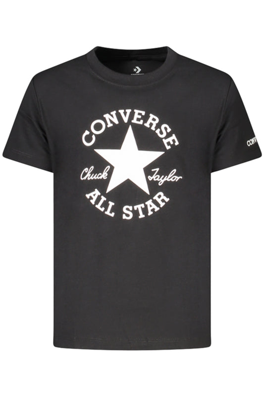 Converse Girls' Short-Sleeved T-Shirt, Black