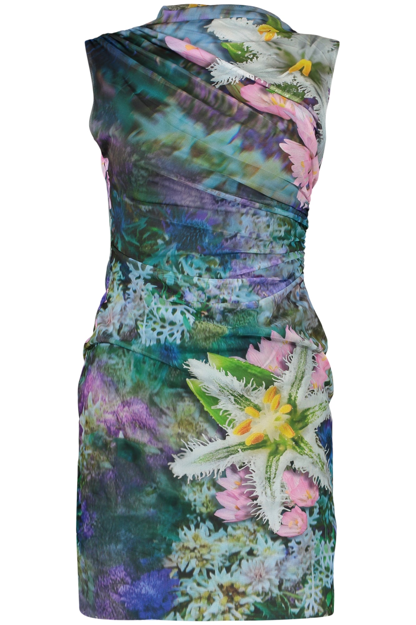 DESIGUAL SHORT DRESS FOR WOMEN IN GREEN