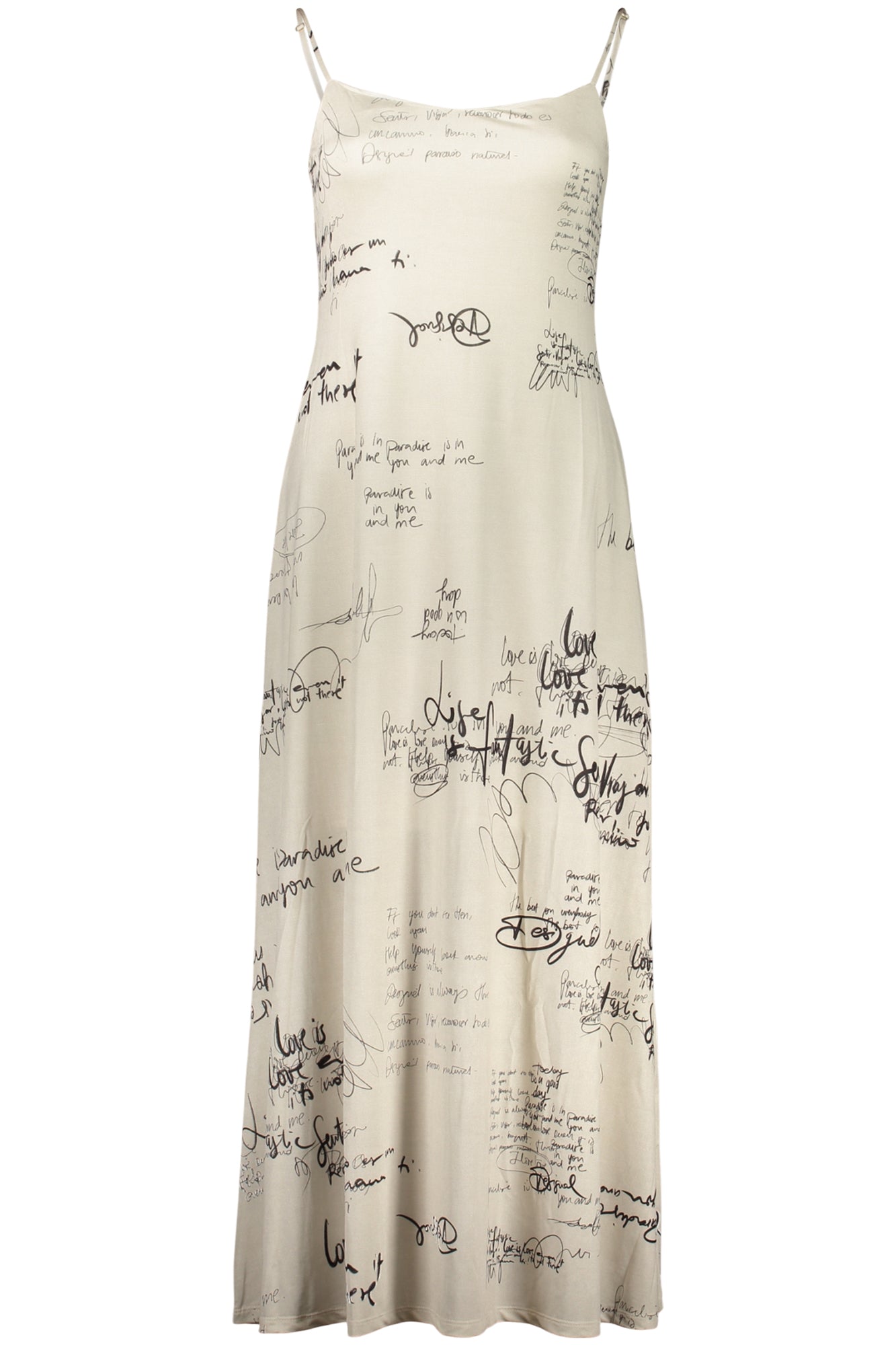 DESIGUAL WOMEN'S LONG DRESS WHITE