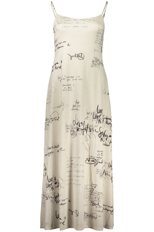 DESIGUAL WOMEN'S LONG DRESS WHITE