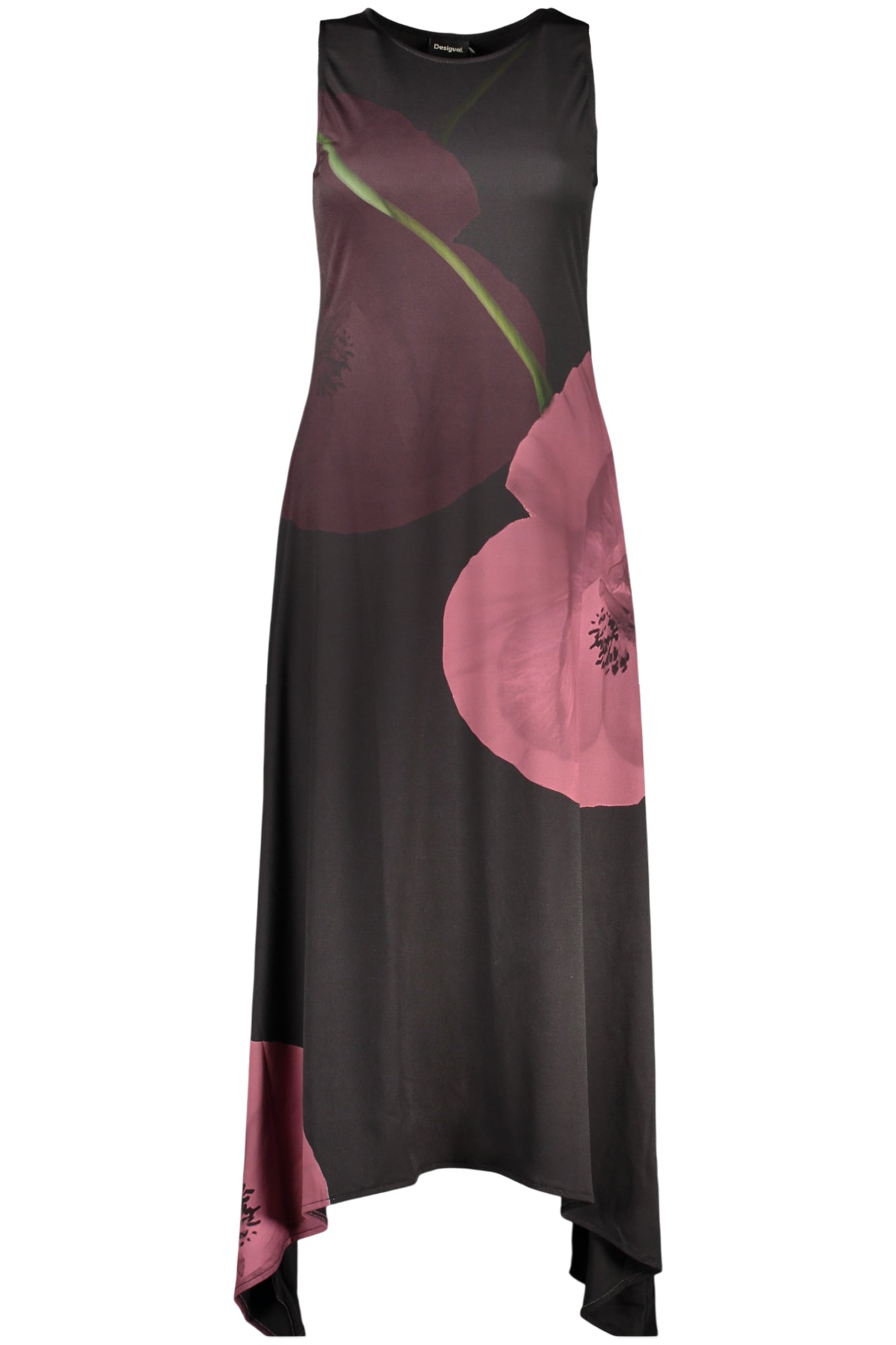 DESIGUAL WOMEN'S LONG BLACK DRESS