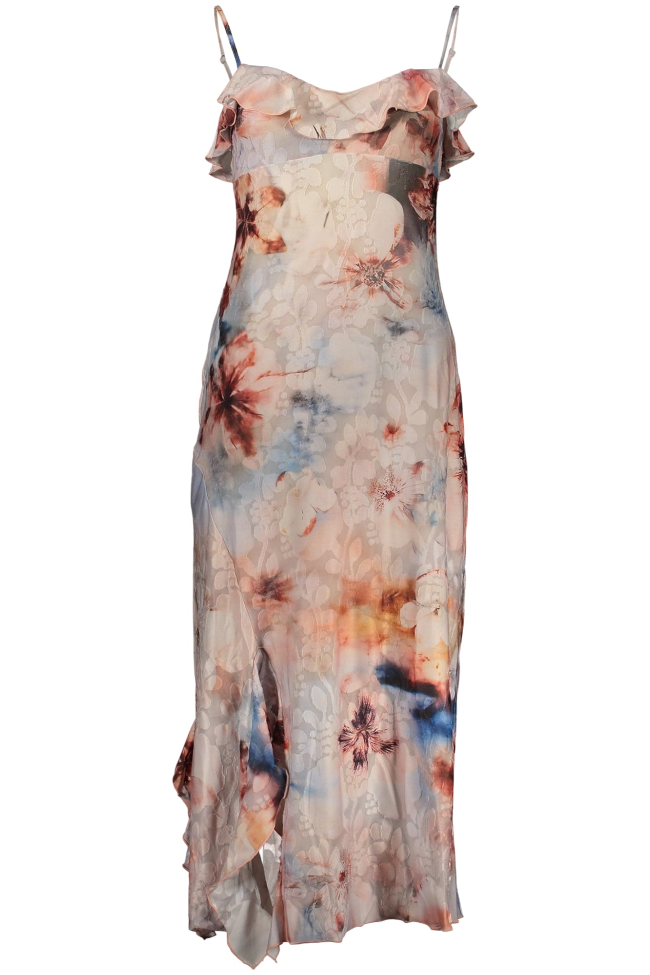 DESIGUAL WOMEN'S LONG PINK DRESS