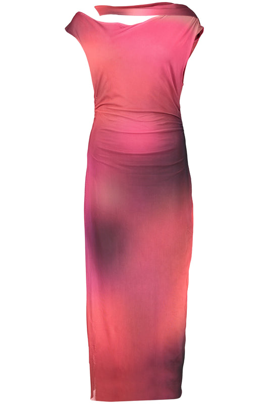 DESIGUAL WOMEN'S LONG PURPLE DRESS