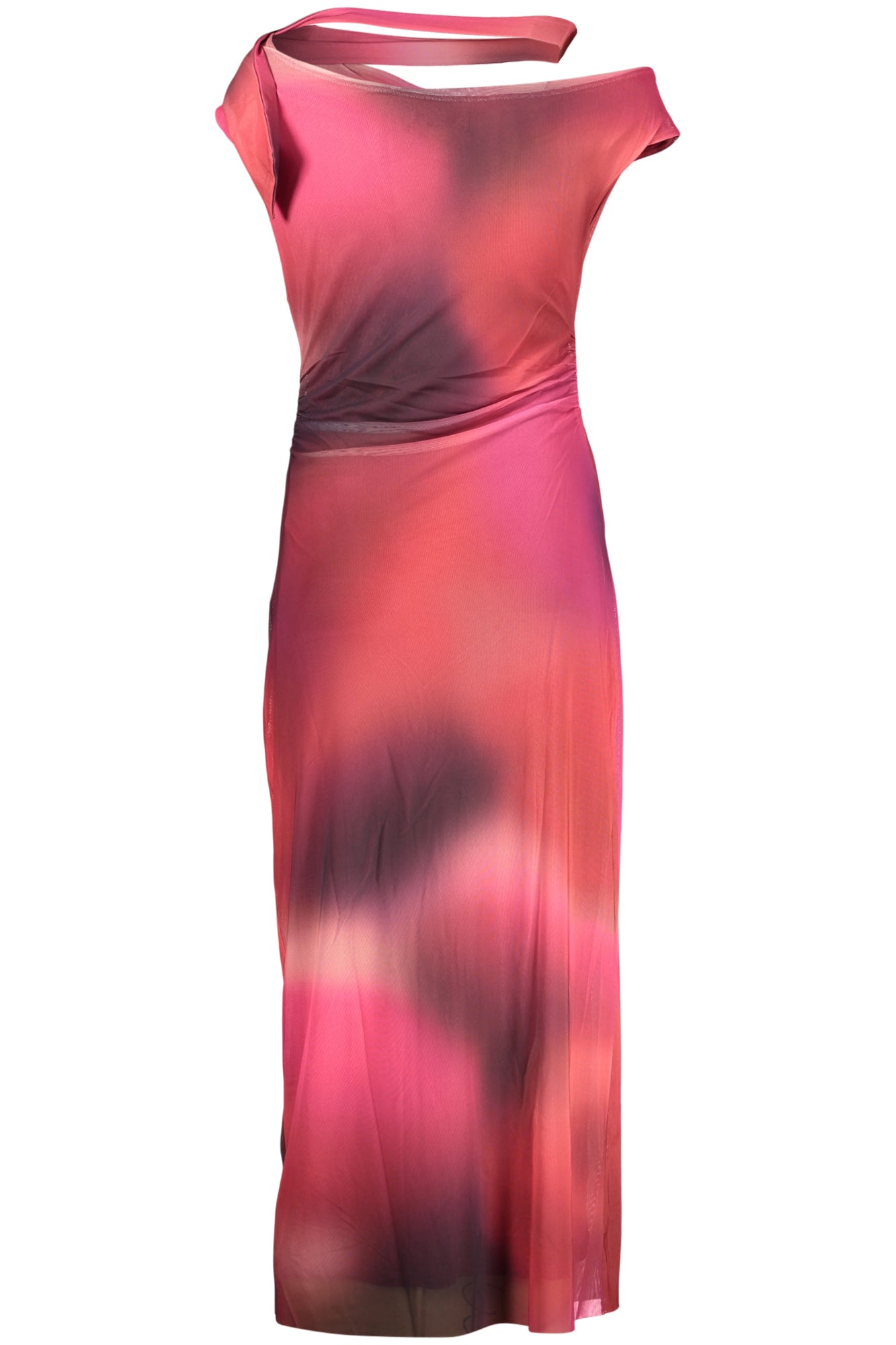 DESIGUAL WOMEN'S LONG PURPLE DRESS
