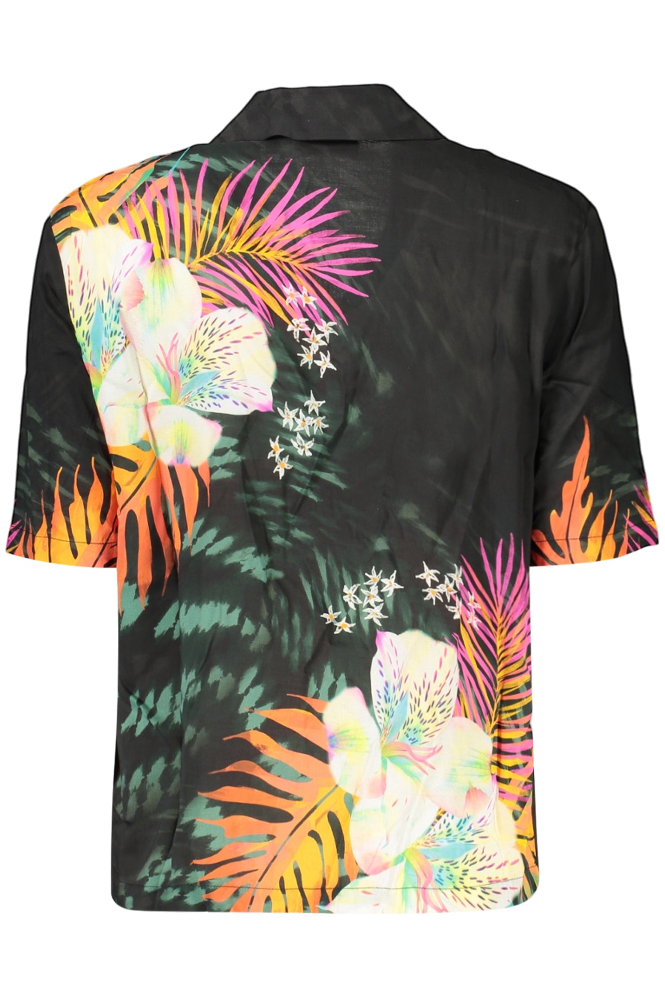 DESIGUAL WOMEN'S SHORT-SLEEVED SHIRT BLACK