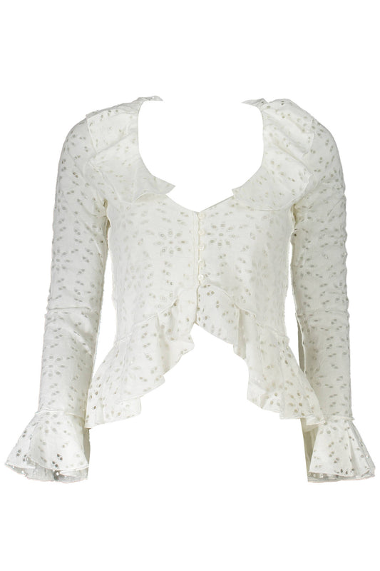 DESIGUAL SHIRT LONG SLEEVE WOMAN WHITE