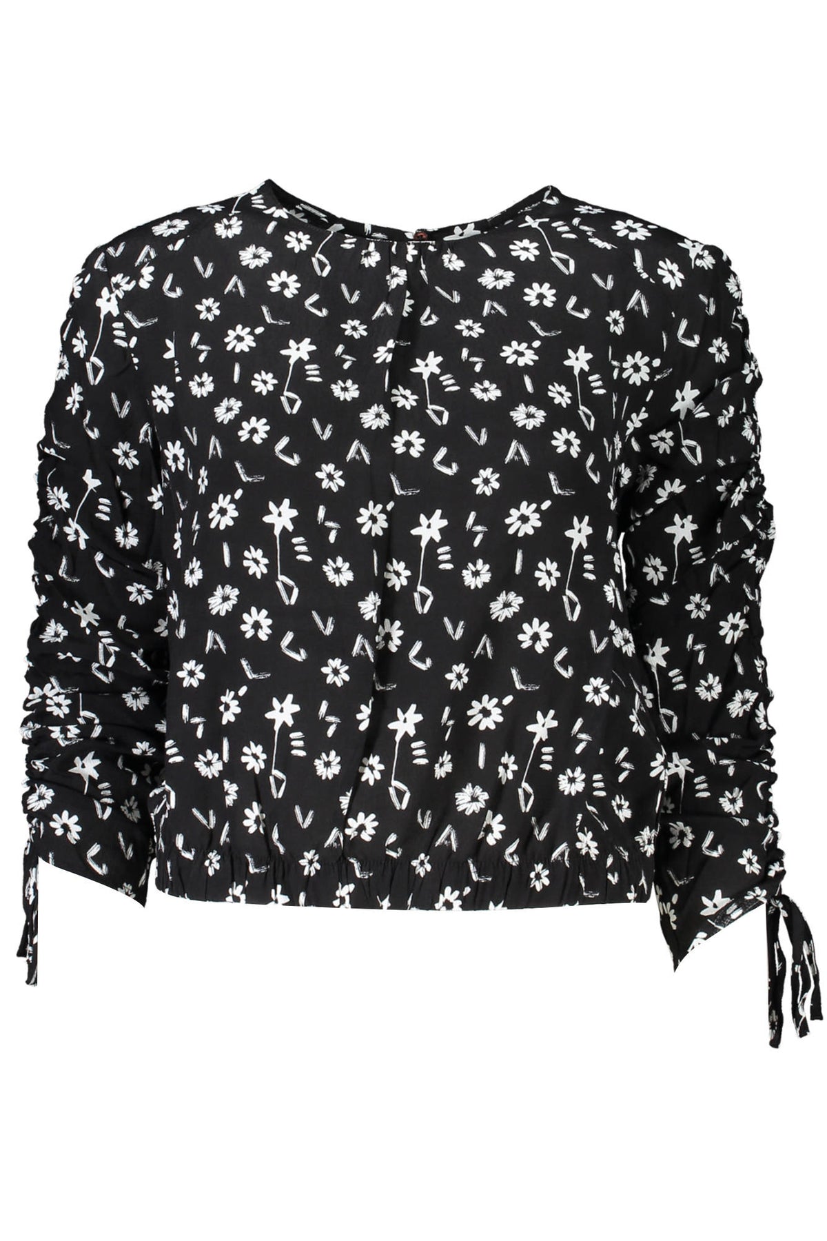 DESIGUAL LONG SLEEVE SHIRT WOMEN BLACK