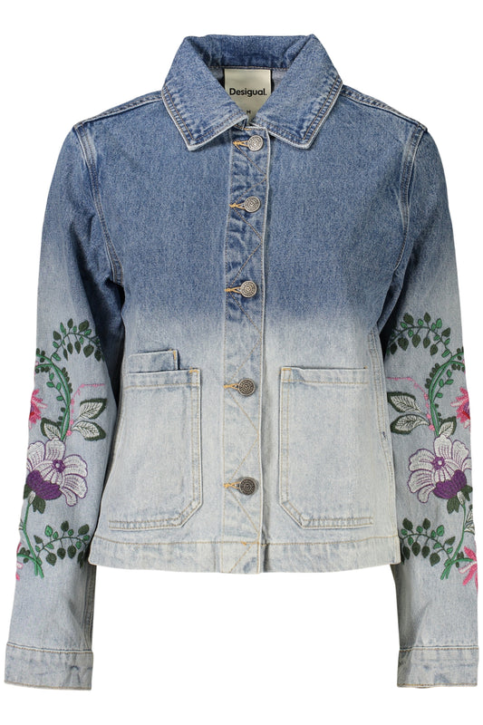 DESIGUAL WOMEN'S BLUE DENIM JACKET