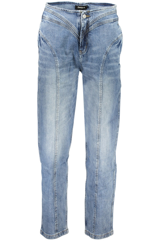 DESIGUAL WOMEN'S DENIM JEANS, BLUE