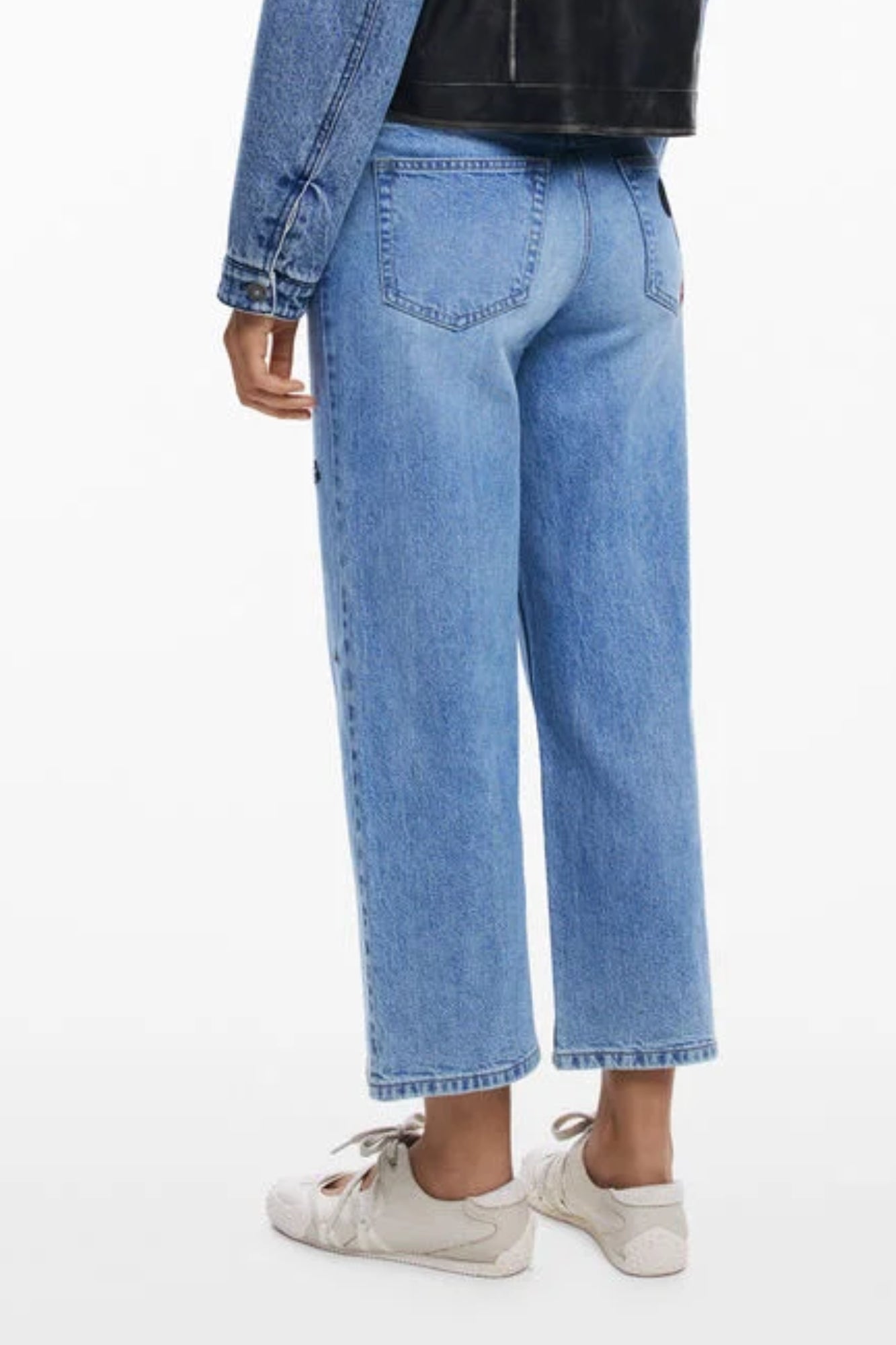 DESIGUAL WOMEN'S DENIM JEANS, BLUE