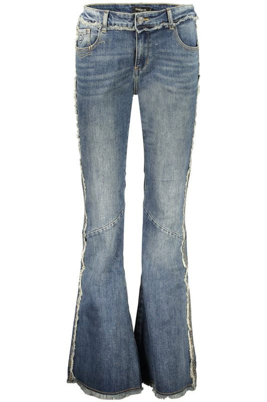 DESIGUAL WOMEN'S DENIM JEANS BLUE