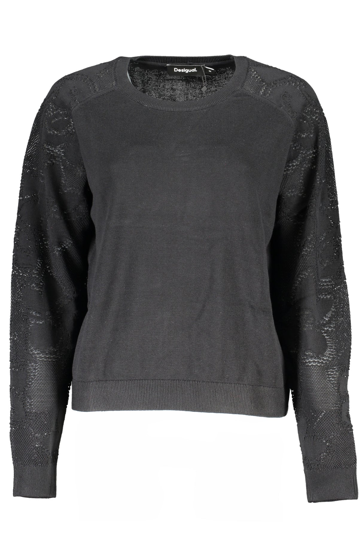 DESIGUAL BLACK WOMEN'S SWEATER