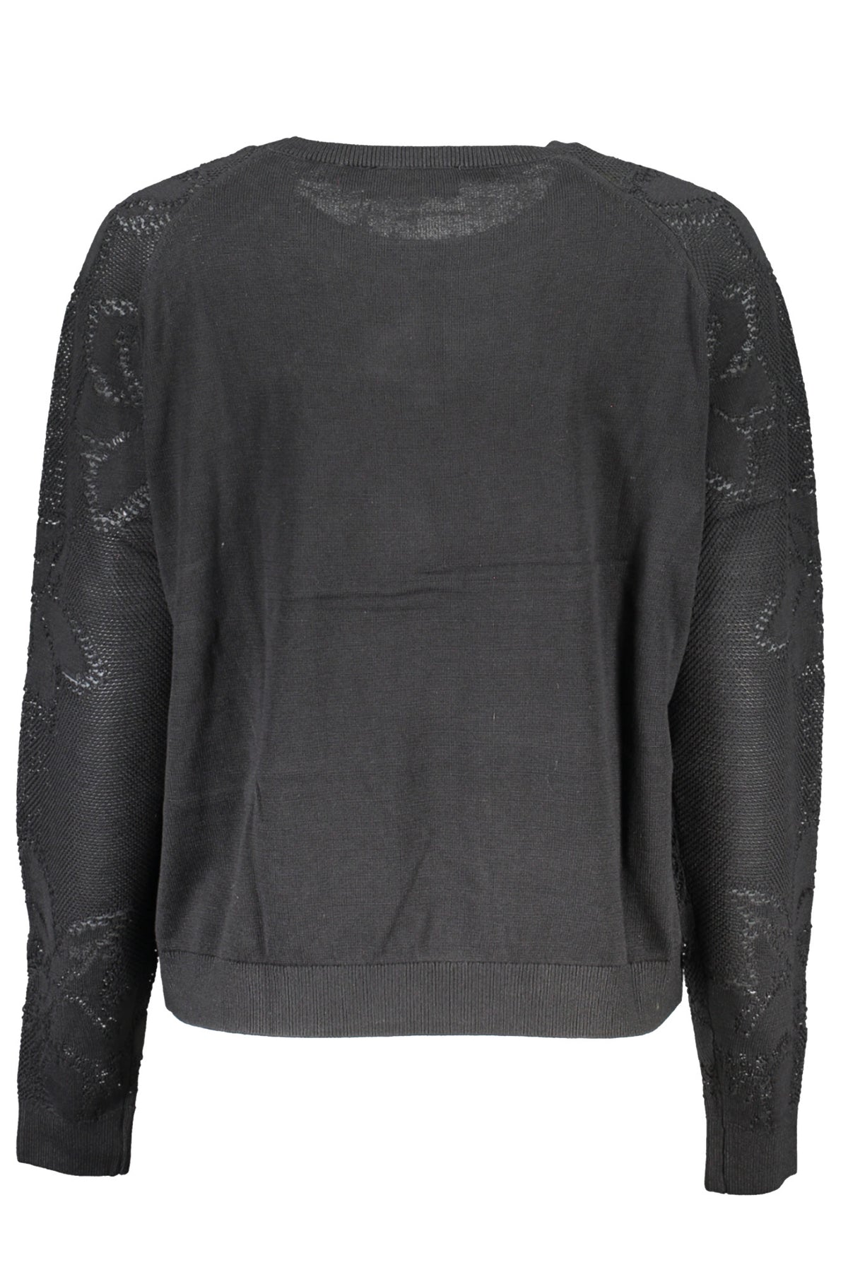 DESIGUAL BLACK WOMEN'S SWEATER