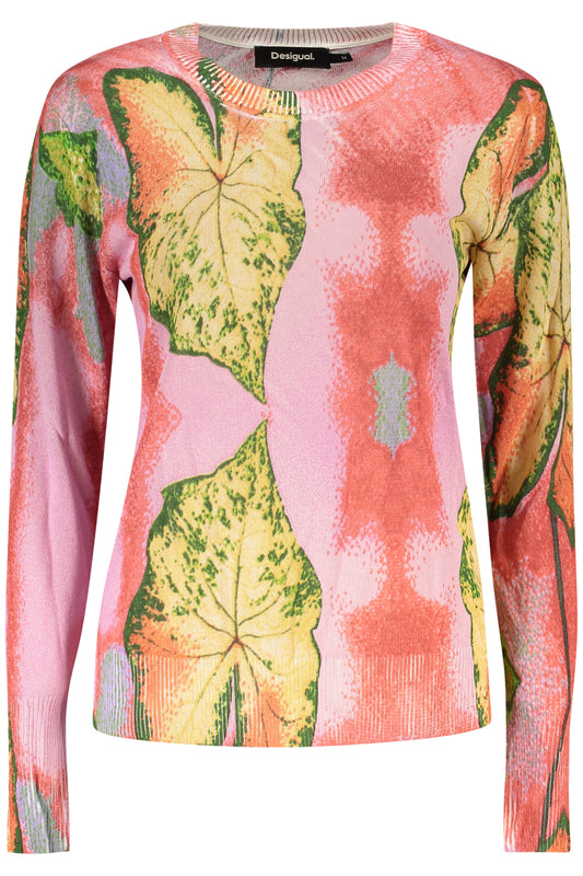 DESIGUAL WOMEN'S PINK SWEATER